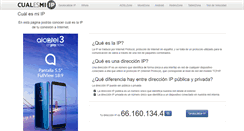 Desktop Screenshot of cual-es-mi-ip.net